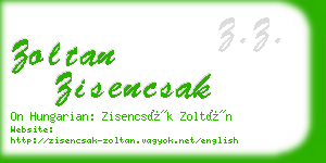 zoltan zisencsak business card